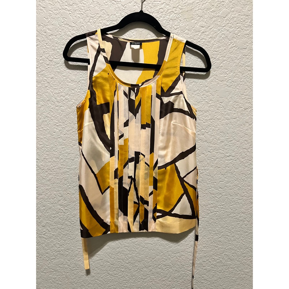 Women's J. Crew Silk Sleeveless Top Size 2